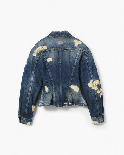 Marc Jacobs Great Value | The Rip And Repair Fluted Denim Jacket Punk Indigo
