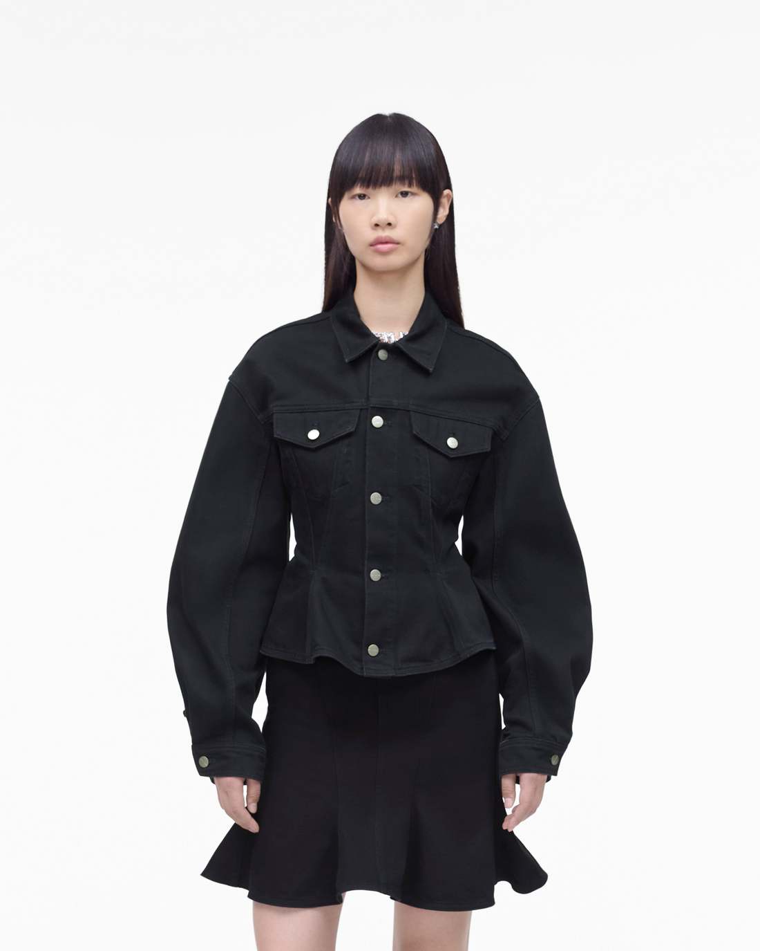 Marc Jacobs Deals | The Fluted Denim Jacket Black