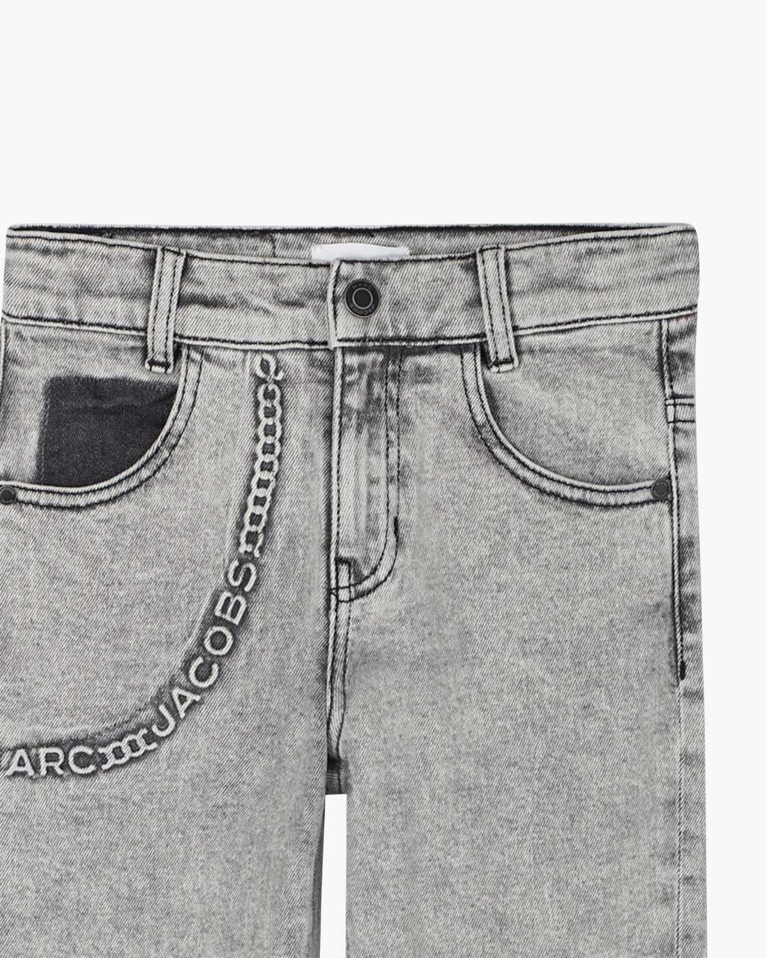 Marc Jacobs Classic | The Trompe Loeil Chain Jeans Black