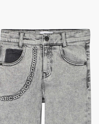 Marc Jacobs Classic | The Trompe Loeil Chain Jeans Black